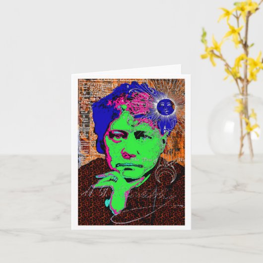 Helena Blavatsky Theosophy Occult Esoteric New Age カード (黄色い花)