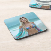 Helena Chevalier:ショアプラスチックのセレニティ コースター (左側)