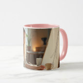 Helena Chevalier：スタジオで夢をスケッチ マグカップ (正面右)