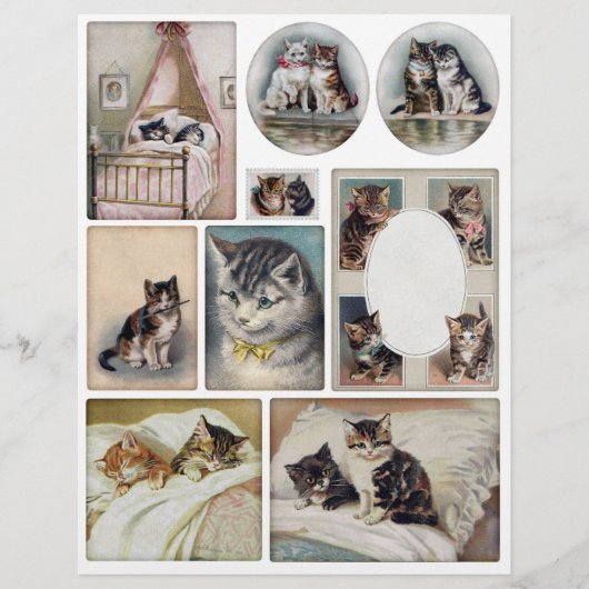 Helena Maguire Vintage Cat and Kitten Fussy Cuts (正面)