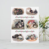 Helena Maguire Vintage Cat with Kittens Fussy Cuts (スタンド正面)