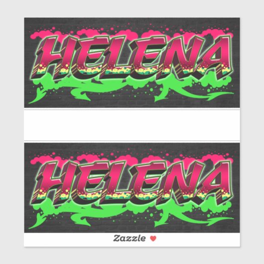 Helena Vorname Name Graffiti Aufkleber Sticker シール (シート)