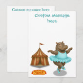 Helene circus performer サンキューカード (正面/裏面)