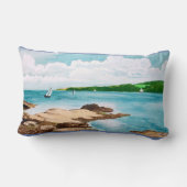 Helfordの川の絵画のクッションの航海 ランバークッション (裏面)