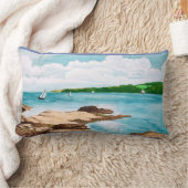 Helfordの川の絵画のクッションの航海 ランバークッション (ブランケット)