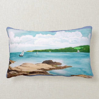 Helfordの川の絵画のクッションの航海 ランバークッション
