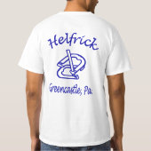 Helfrickのトーナメントのティー Tシャツ (裏面)