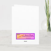 Heliconiaの熱帯花のMothersDayカードテンプレート カード (裏面)