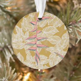 Heliconia & Lauhala, Reversible Malla Lani オーナメント