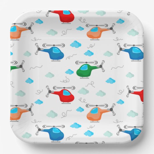 Helicopter  ペーパープレート (正面)