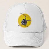 Helicopter Baseball Caps Helicopter Trucker Hat キャップ (正面)
