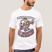 Helicopter Pilot Blueprint – I Fly Helicopters Sup Tシャツ (正面)