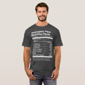 Helicopter Pilot Nutrition Facts Job Funny Tシャツ (正面フル)