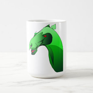 Heliodorのマグ-緑の馬の鬼 コーヒーマグカップ