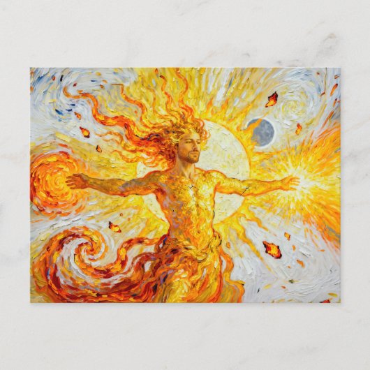 Helios God of the Sun from Greek Mythology ポストカード (正面)