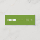 Heliusのクリエイティブ:: 社会的なネットワーキングの細いカード スキニー名刺 (裏面)