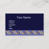 HELIX BIOTECH幾何学的金ゴールド渦巻き青 名刺 (正面)