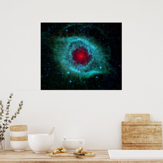 Helix Nebula Infrared Spitzer ポスター (キッチン)