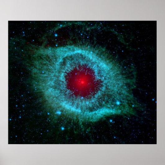 Helix Nebula Infrared Spitzer ポスター (正面)