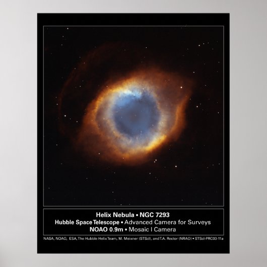 HelixNebula-NGC7293-2003-11a ポスター (正面)