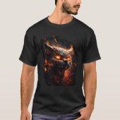 Hell Cat Satanic Cat Evil Cat Cat Mom Cat Dad Cat  Tシャツ (正面)