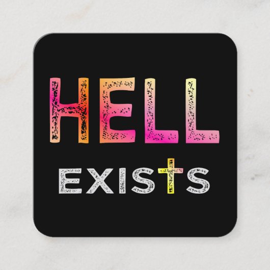 Hell exists Business Card スクエア名刺 (正面)