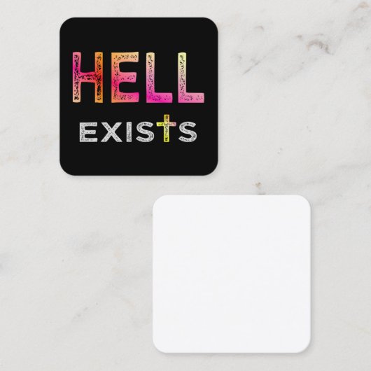 Hell exists Business Card スクエア名刺 (正面/裏面)