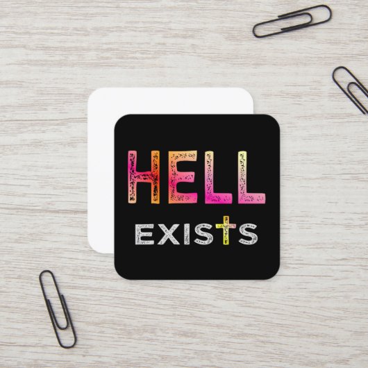 Hell exists Business Card スクエア名刺 (正面/裏面インサイチュ)