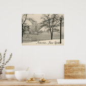 Hell Gate Bridge, Astoria, NYヴィンテージスタイルポスター ポスター (キッチン)