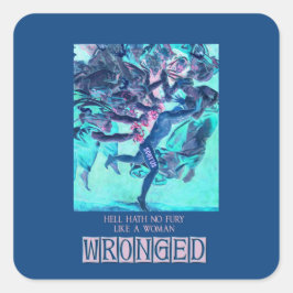 Hell Hath No Fury (青)シール スクエアシール