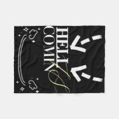 Hell Is Comin フリースブランケット (正面(横))