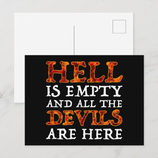 Hell Is Empty And All The Devils Are Here ポストカード (正面/裏面)