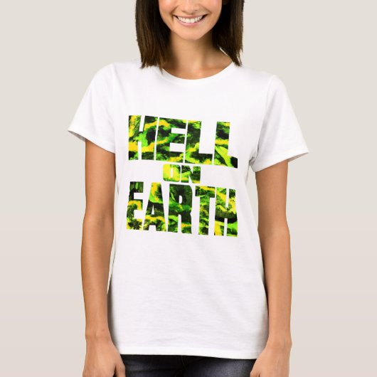 Hell on Earth T(有毒グリーン) 女性用 Tシャツ (正面)