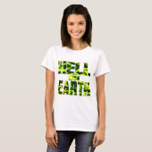 Hell on Earth T(有毒グリーン) 女性用 Tシャツ (正面フル)