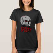 Hell Spooky Skull –Gothic Horror Halloween T-shirt Tシャツ (正面)