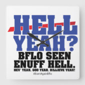 HELL YEAH? スクエア壁時計 (正面)