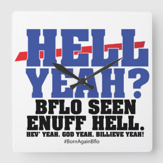 HELL YEAH? スクエア壁時計