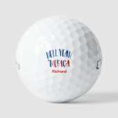 Hell Yeah Merica モノグラム ゴルフボール -Callaway ギフト (正面)