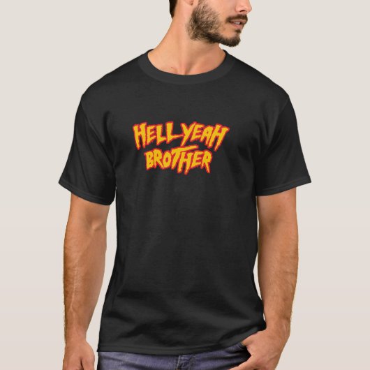 Hell Year Brother - 80おもしろいのレスリングベガスプール Tシャツ (正面)