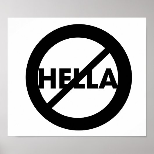 HellaはWordのポスターではない ポスター (正面)