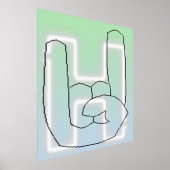 Hella Button 箔ポスター (レイダウン)