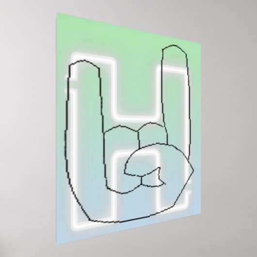 Hella Button 箔ポスター (レイダウン)