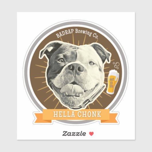 Hella Chonk Beer LabelシールLove シール (シート)