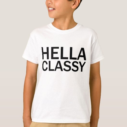 HELLA CLASSY おもしろい Rounal Caps Tシャツ (正面)