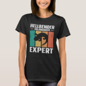 Hellbender Salamander Expert Amphibian Tシャツ (正面)