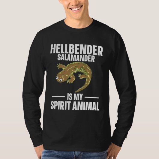 Hellbender Salamander Is My Spirit Animal Tシャツ (正面)