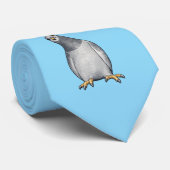 Hellblaue Krawatte mit süßer kleiner Taube ネクタイ (ロール)