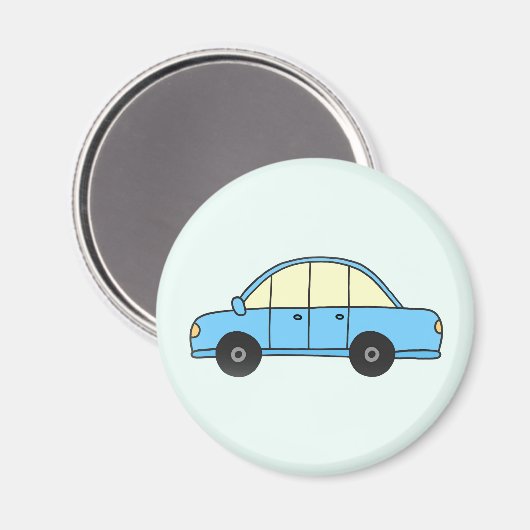 Hellblaues Auto マグネット (正面/裏面)