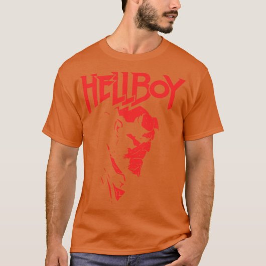 Hellboyプロフィールギフト少年 Tシャツ (正面)