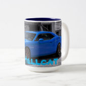 Hellcatの挑戦者のコーヒー・マグ ツートーンマグカップ (正面右)